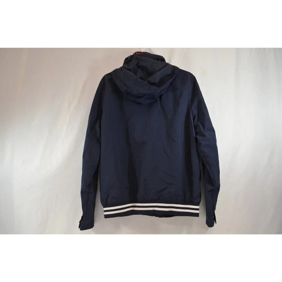 Tommy Hilfiger Mens Yacht Jacket Regatta Striped Full Zip Hooded Small Preppy - Picture 6 of 12